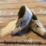 Fairy Shoes Made from Natural Garden Objects