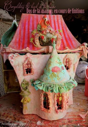 fairy house, Laetitia Mieral, paper mache artist, French fairy tales