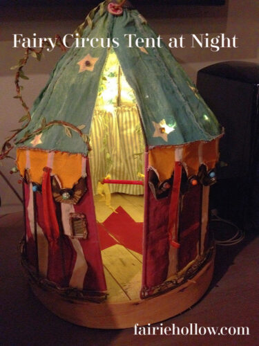 Fairy tent at night