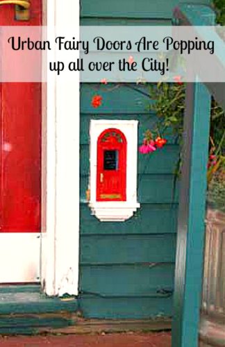 red fairy door in Ann Arbor Michigan are magical and appear all over the city | fairiehollow.com