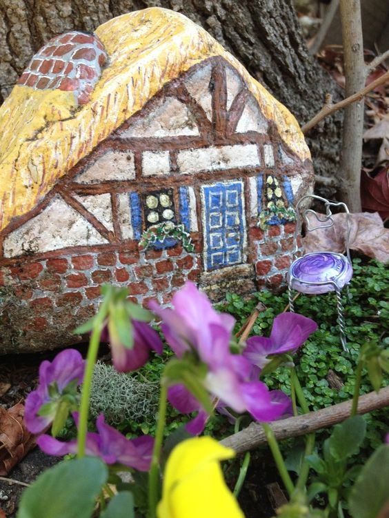 You can Make a Fairy House out of a Rock!