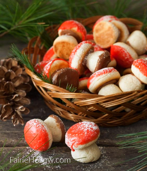 Forest fairy mushroom cookie